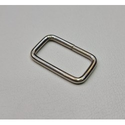 حلقه مستطیل مفتولی نقره ای